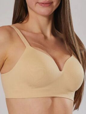 Body & Bra Supportive Comfort Bra Sz M Beige